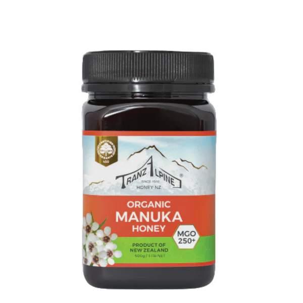 Tranzalpine Organic Manuka Honey MG250+ (500g)