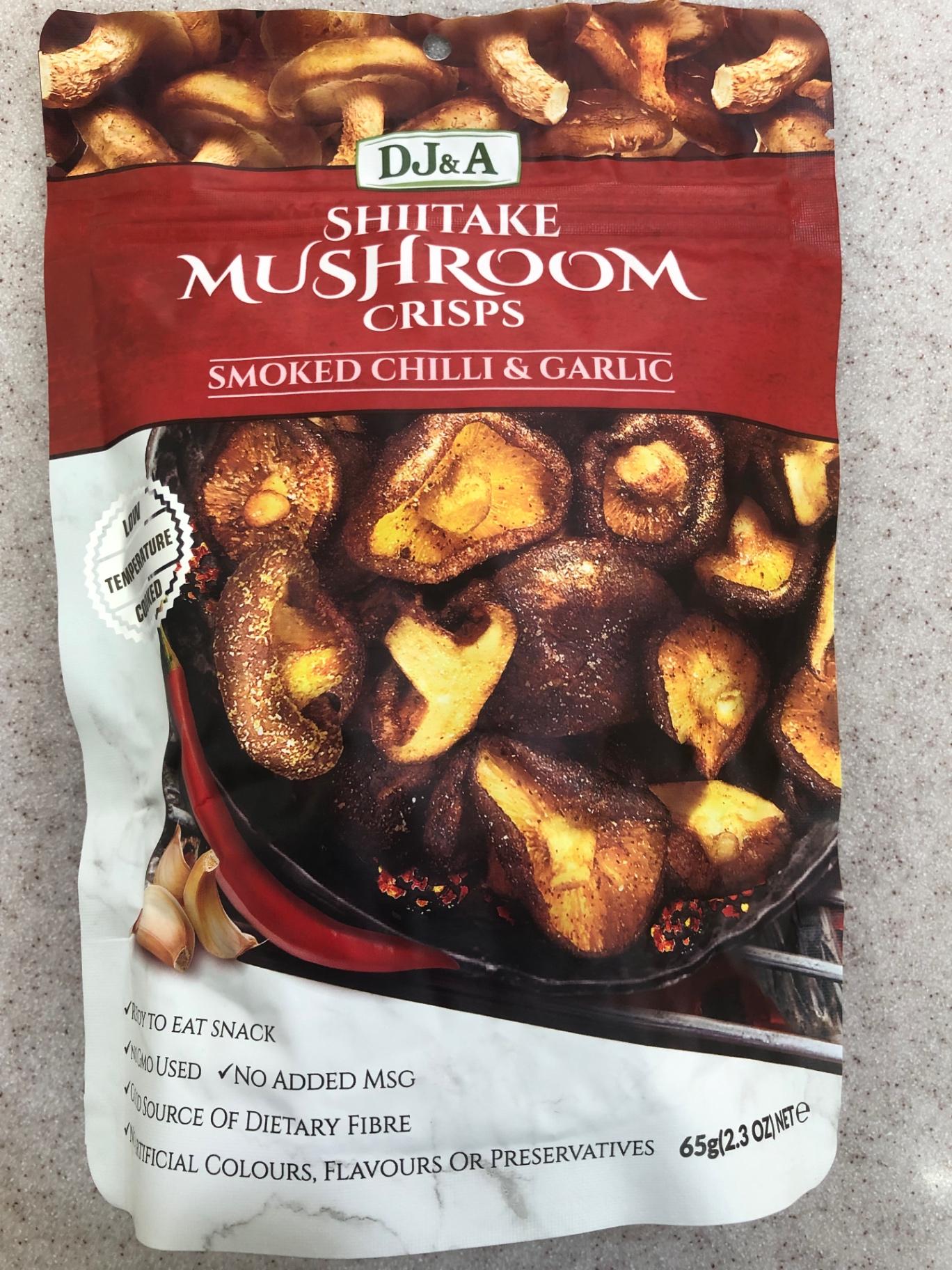 Shiitake Mushroom Crisps 65g（Smoked Chilli & Garlic）