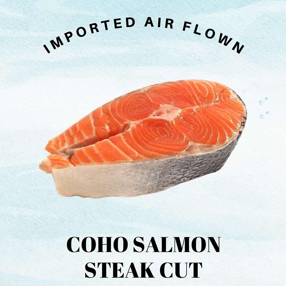 Premium Chile Coho Salmon Steak Cut- (176g)