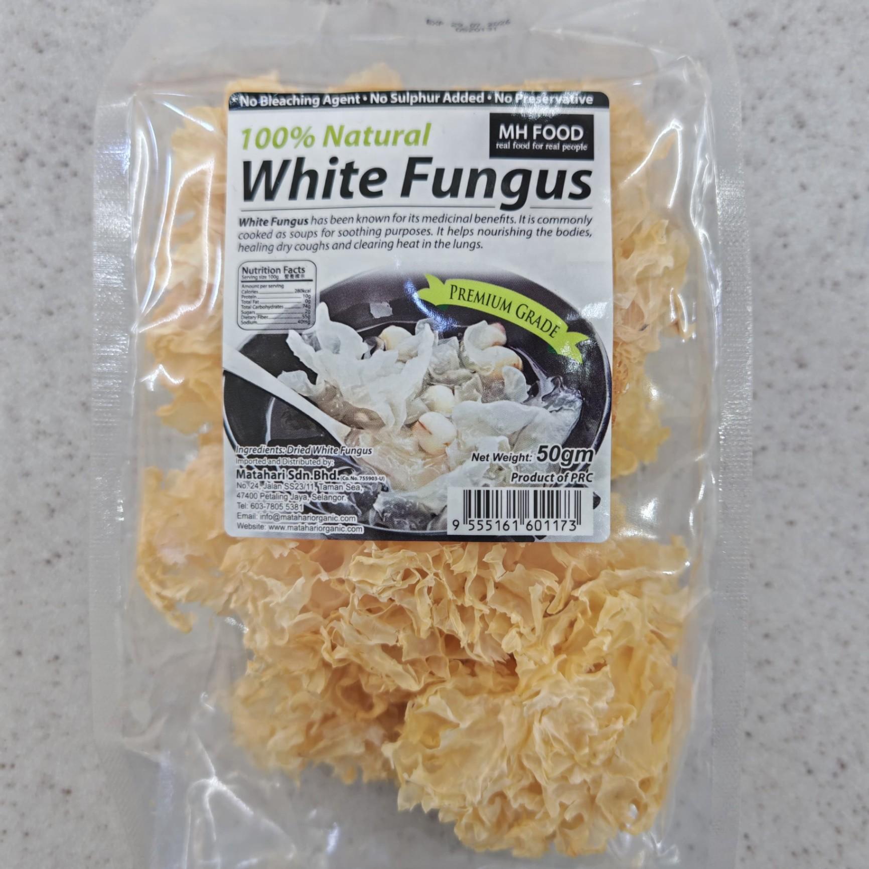 100% Natural White Fungus - 50g