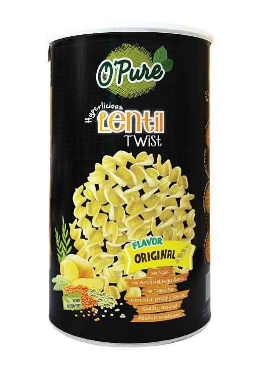 O'Pure Original Lentil Twist 原味小扁豆脆卷卷 80g