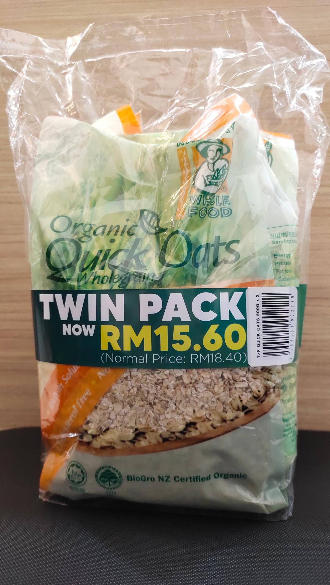 Organic Quick Oats - Twin Pack Bundle