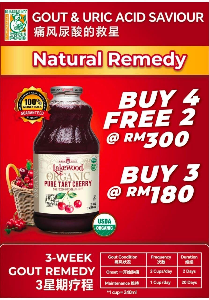 BUY 3 Organic Montmorency Tart Cherry PROMOTION   3支有机蒙特莫伦西酸樱桃优惠