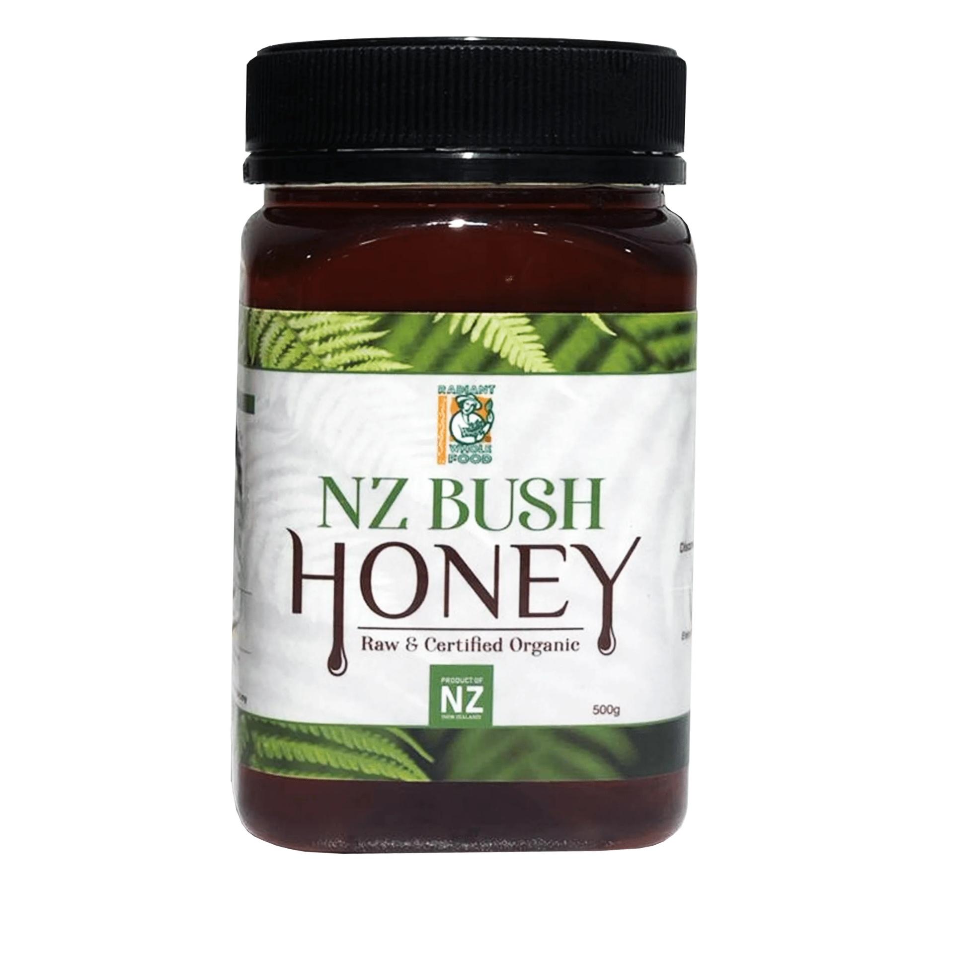 012 Radiant Organic NZ Bush Honey (500g)