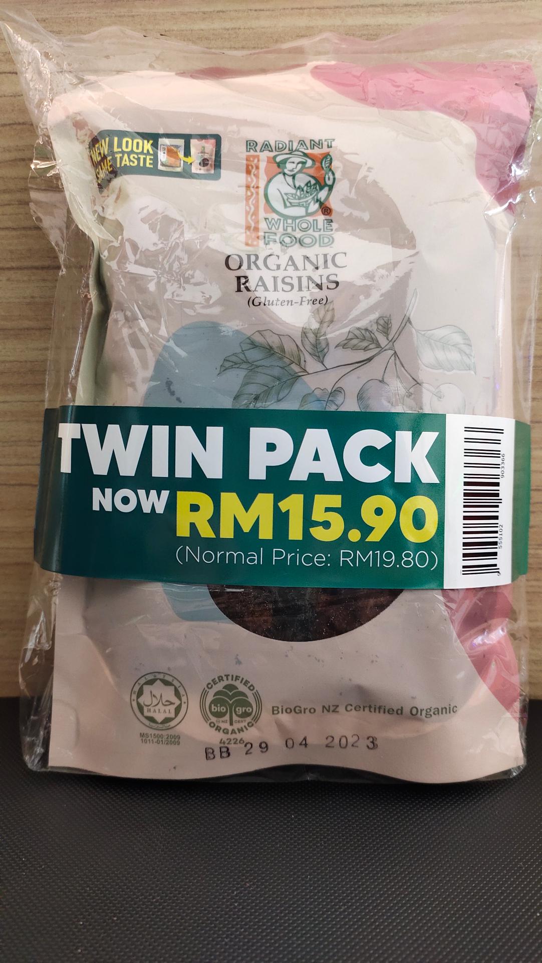 Organic Raisins - Twin Pack Bundle