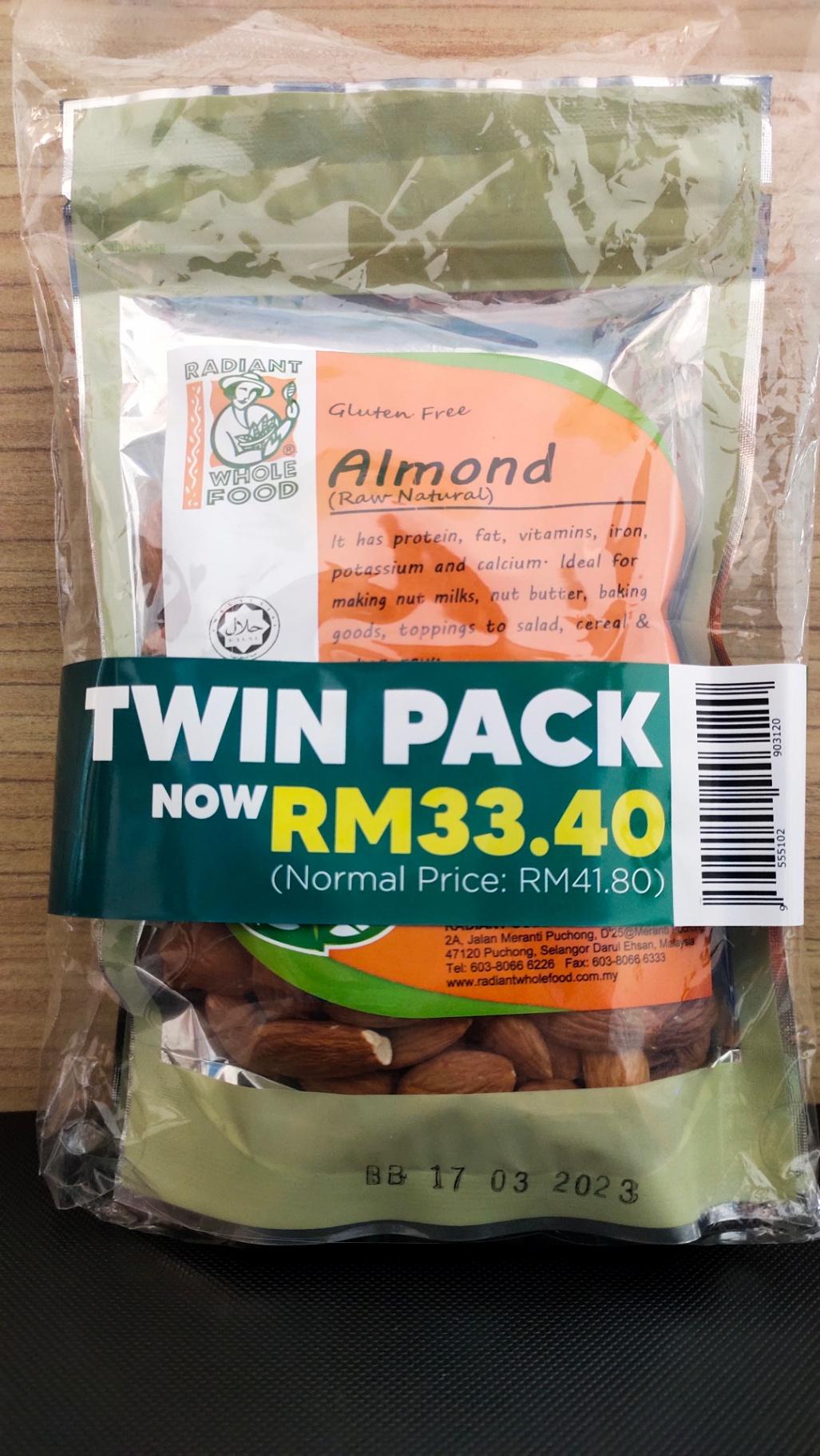 Almond, natural - Twin Pack Bundle