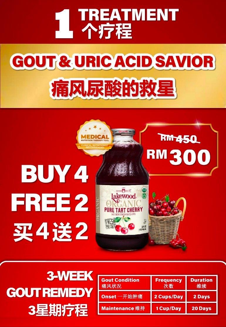 Organic Montmorency Tart Cherry BUY 4 FREE 2 有机蒙特莫伦西酸樱桃 买4送2