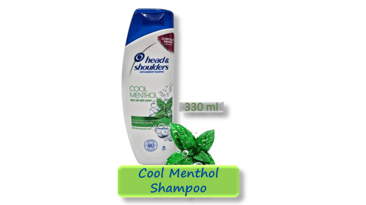 Head & Shoulders Cool Menthol Shampoo-Syampu-洗发水 (330ml)