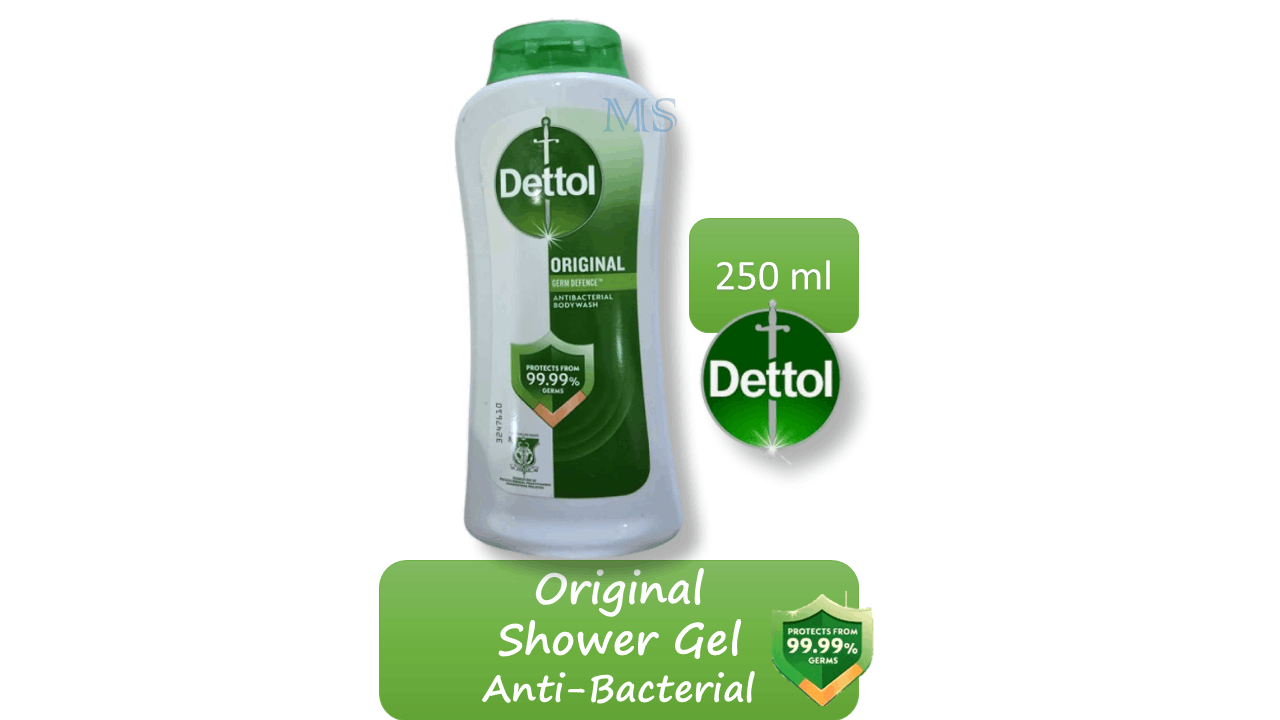 Dettol Anti-Bacterial Body Wash/Body Shampoo/Shower Gel-Original-Syampu Badan-沐浴露 (250ml)