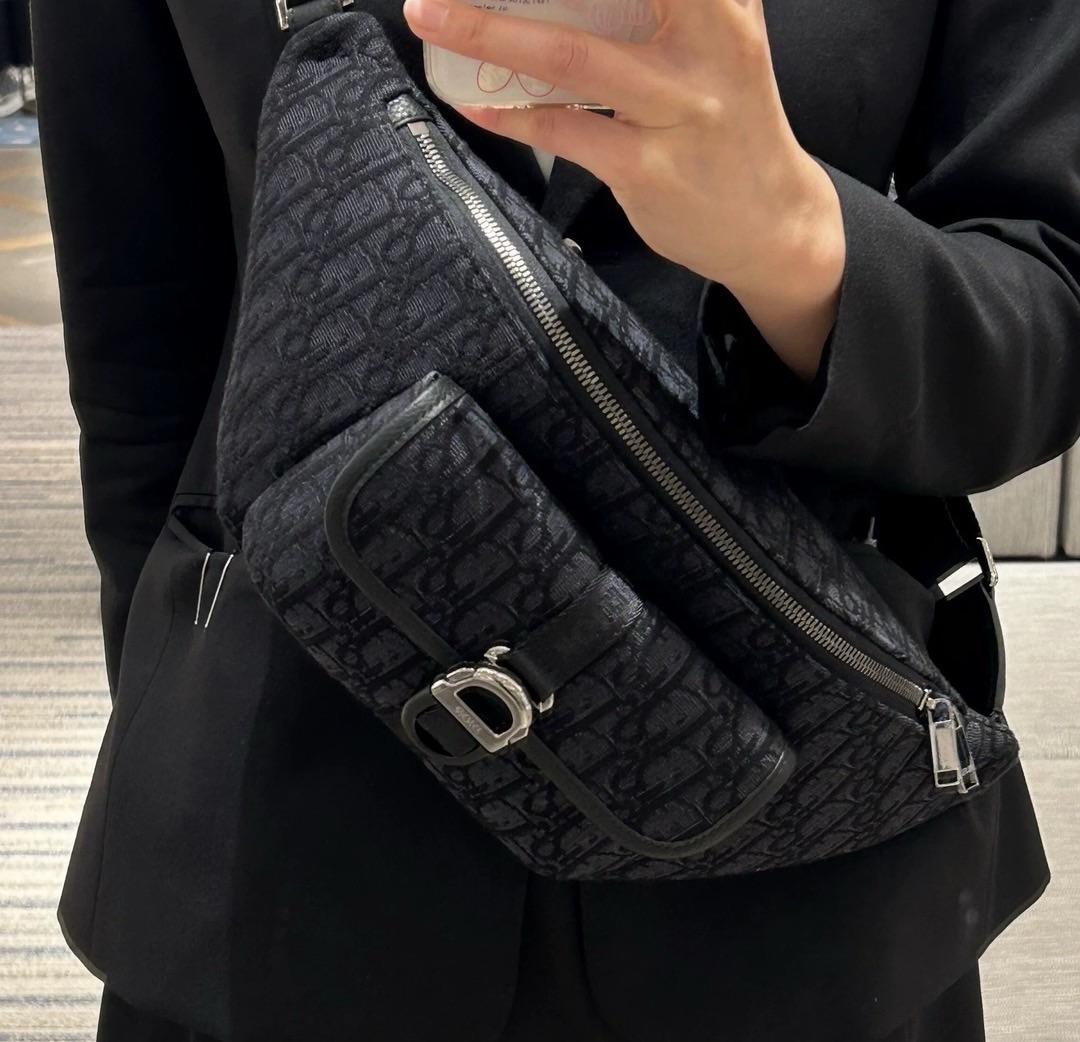 Dior Oblique 针织腰包 男款