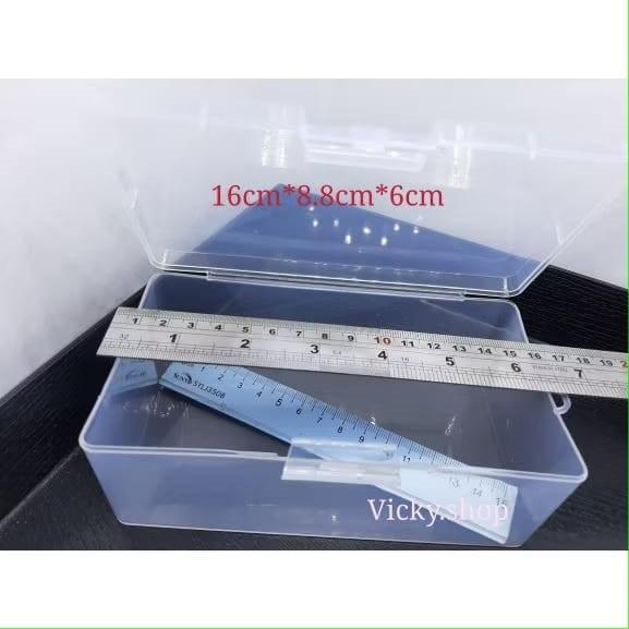 DV12016Transparent PP Rectangular Parts Mobile Phone Repair Tool Mini Storage Box透明PP长方形零件手机维修工具迷你收纳盒
