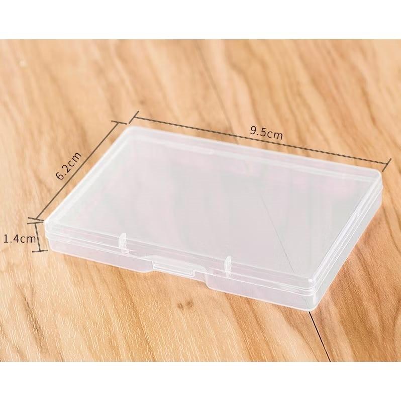 DV40332Small rectangular plastic box pp transparent spare parts tool card box小号长方形塑料盒pp有盖透明零配件工具卡片盒Kotak segi empat tepat