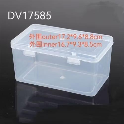 DV17585 Rectangular Translucent PP Plastic Parts Accessories Packaging Box With Lid长方形半透明PP塑料有盖零件配件包装盒