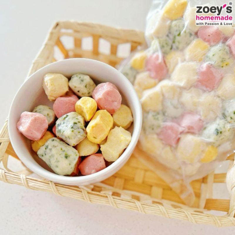 ZH【急凍】五彩雞肉丸 Rainbow Chicken Meatballs (±300g)