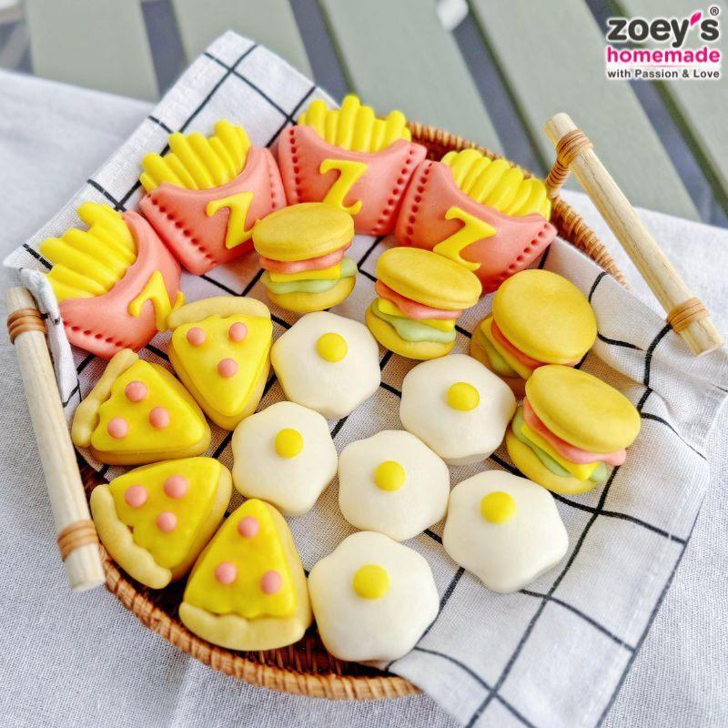 ZH【急凍】卡通快餐款式小饅頭 Mini Fast Food Bun (18pcs) (少糖)