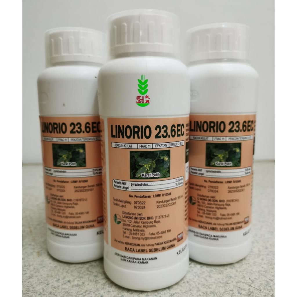 Linorio 23.6EC 500ml / Fungicide 杀菌剂/ Racun Kulat / pyraclostrobin 23.6% / Abang Seltima