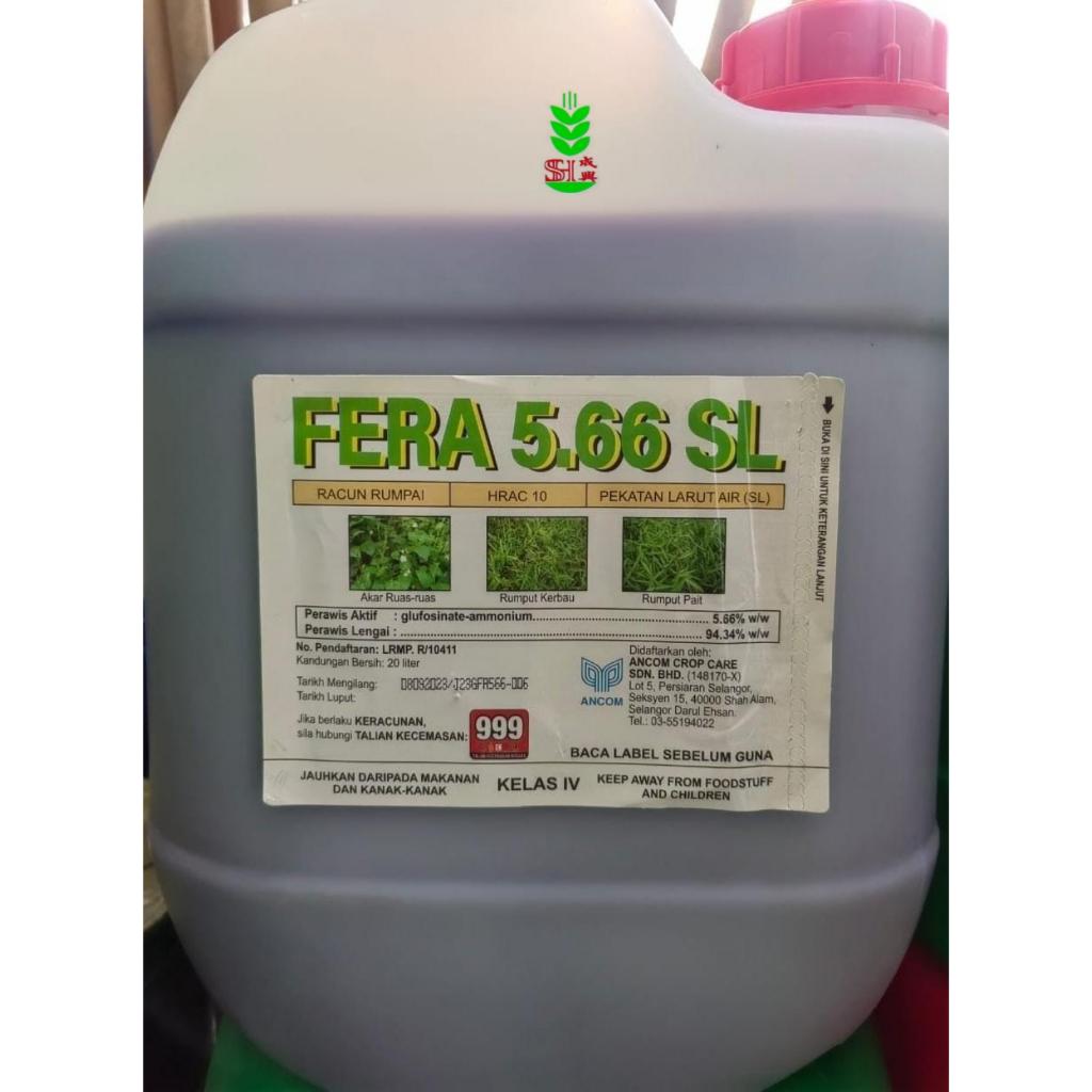 20L Ancom Fera 5.66 SL racun rumput Lalang racun rumpai kebun buah buahan (Sama Tepat/Kenpat/ch glufosinate 5.66/Hypat)