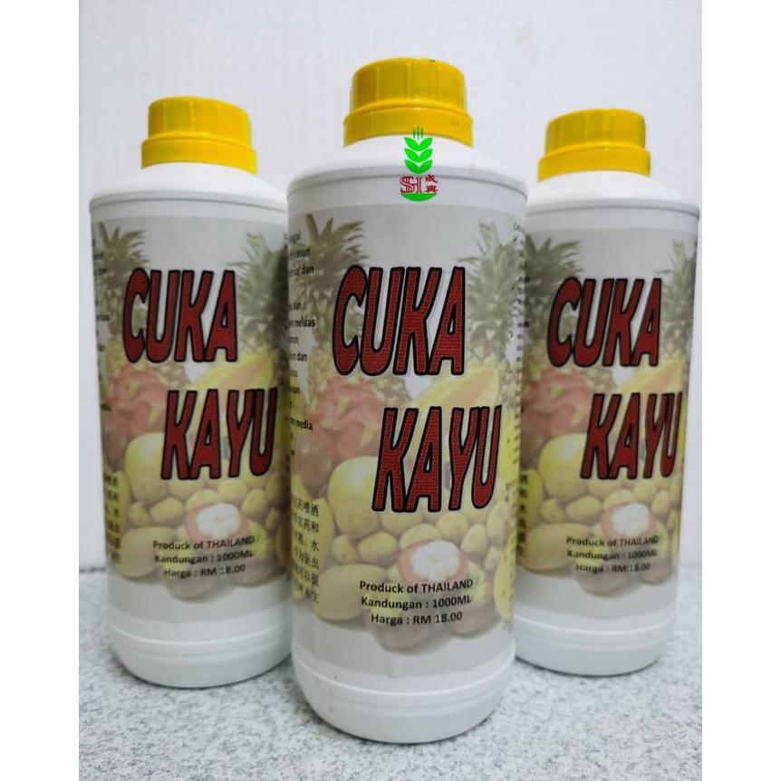 CUKA KAYU 1Litter kayu bertindak sebagai additive dalam semburan racun kimia di peringkat komersial dan mampu menjimatka