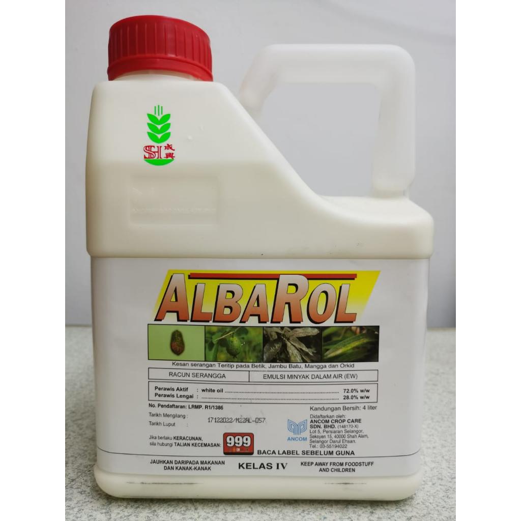 Ancom Albarol 4L White Oil 72% Kesan serangan Teritip pada Betik, Jambu Batu, Mangga Dan Orkid