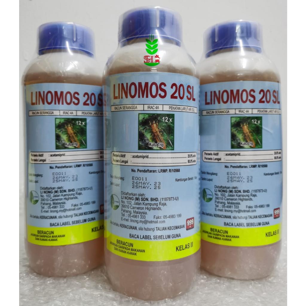 1L Linomos 20SL acetamiprid 20% Racun Lalat Putih / Hextar Clipper
