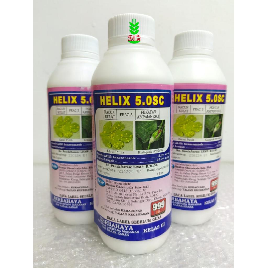 1L Hextar Helix 5.0sc Racun Hawar daun/Kulat akar putih durian (sama Anvil Syngenta) racun kulat akar putih