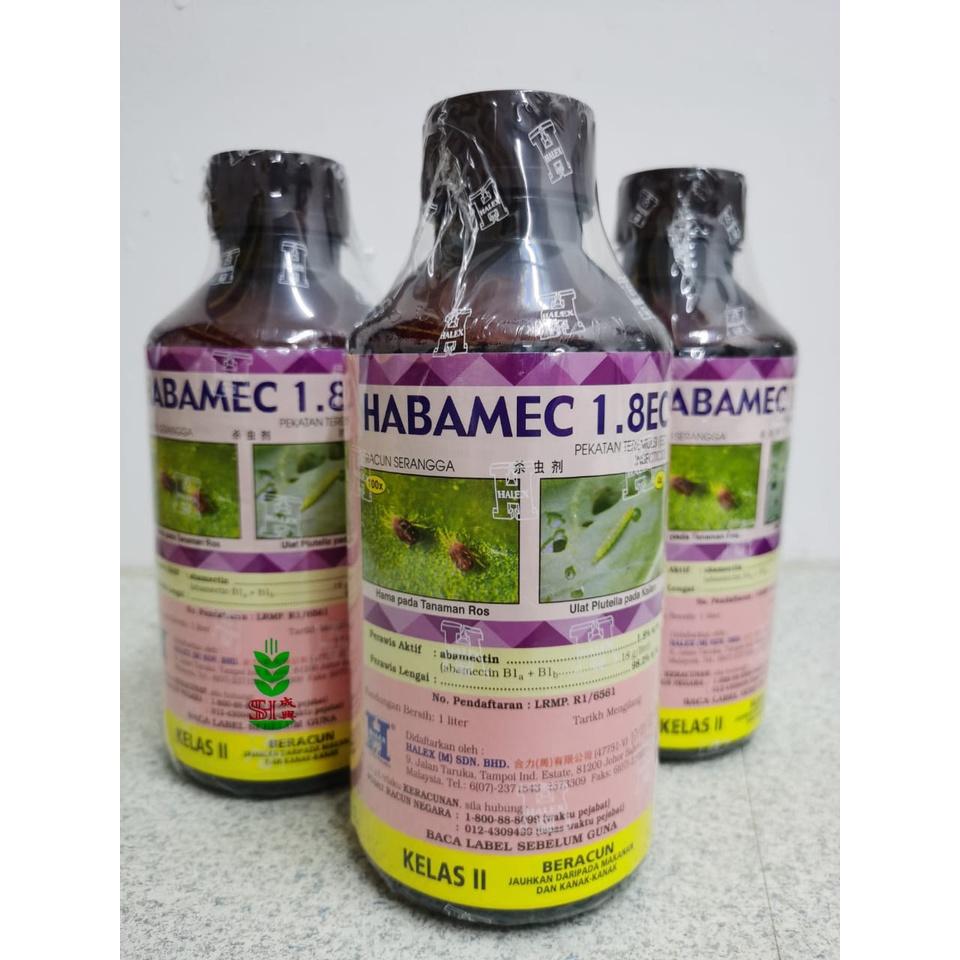 1L Halex HABAMEC 1.8EC abamectin Thrip,Lalat Putih,Hamama Dan Serangga Habamec