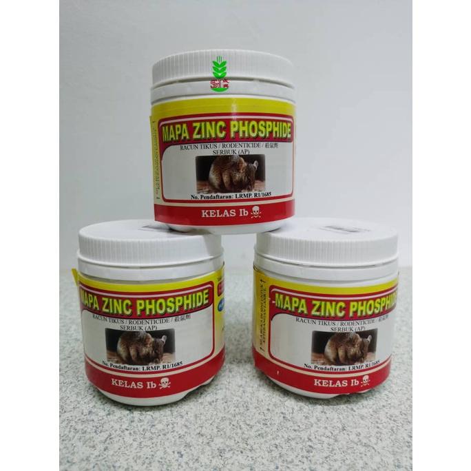 250g MAPA ZINC PHOSPHITE 80% Sesuai untuk tikus Sawah & Kebun