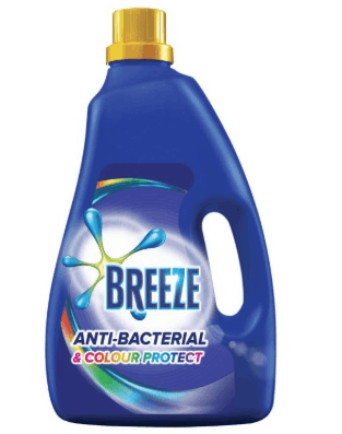 BREEZE 3.8KG-LIQUID ANTIBACTERIAL & COLOUR PROT