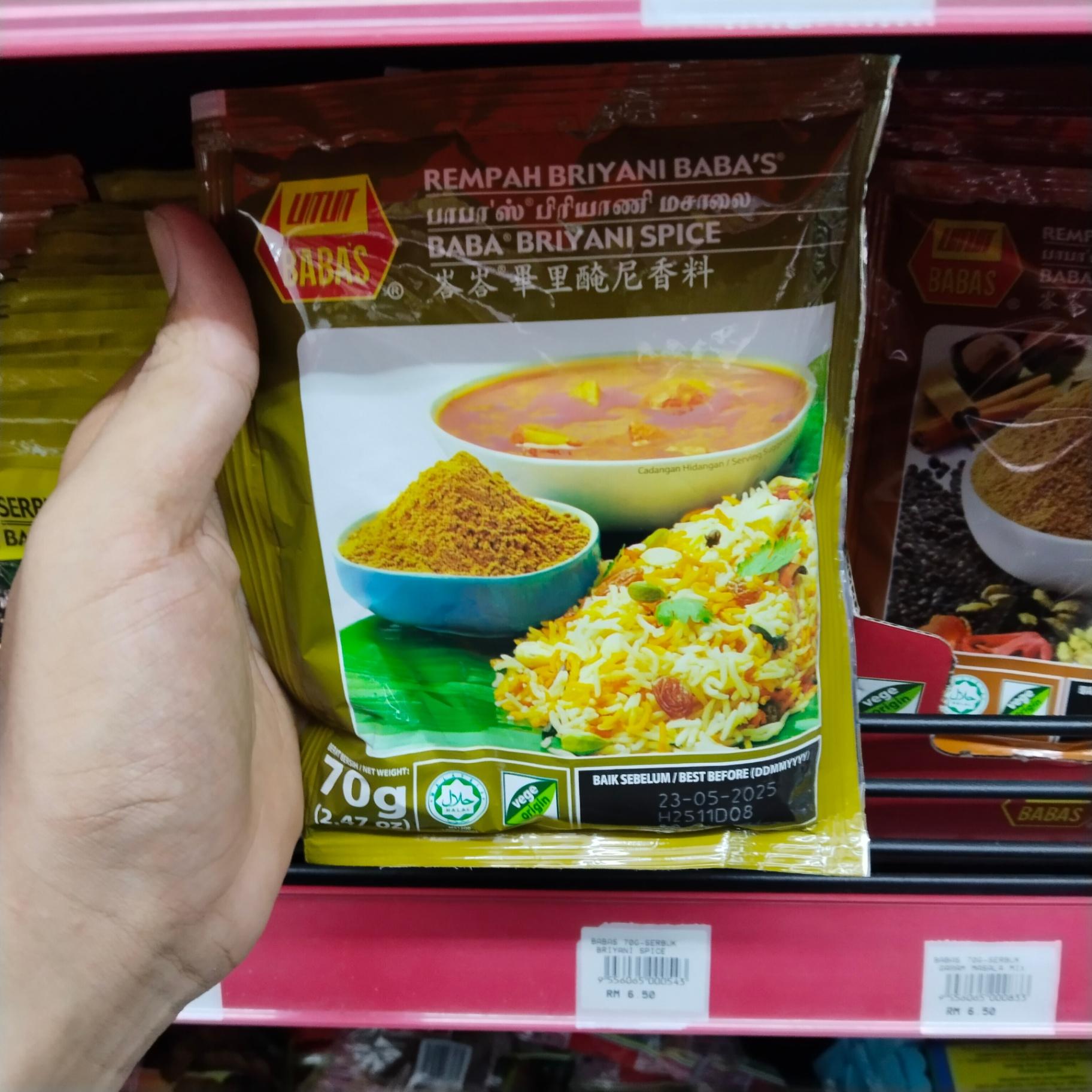 BABAS 70G-SERBUK BRIYANI SPICE