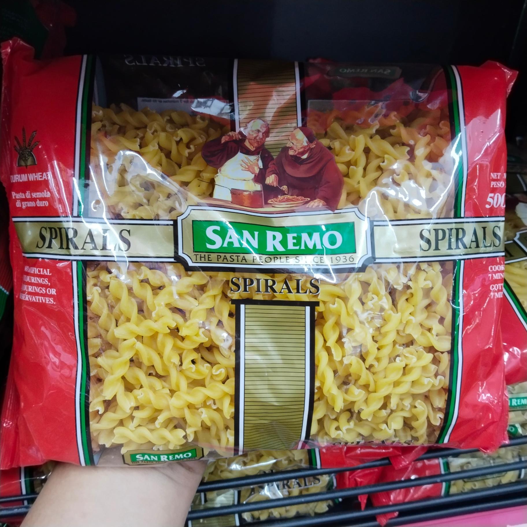 SAN REMO 500G-NO.16 SPIRALS