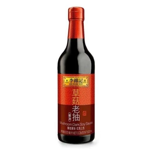 LEE KUM KEE 500ML-MUSHROOM FLAVOURED DARK SOY SAUCE 草菇老抽