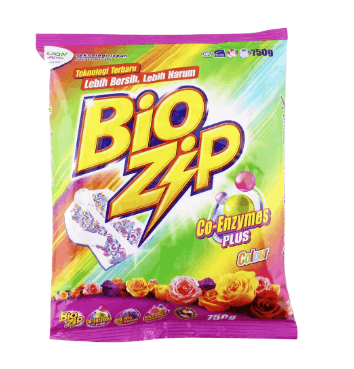BIOZIP 750G-POWDER DETERGENT COLOUR