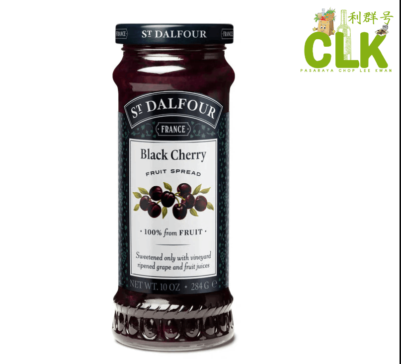 ST.DALFOUR FRUIT JAM BLACKCHERRY 284G 鲜果果酱黑莓