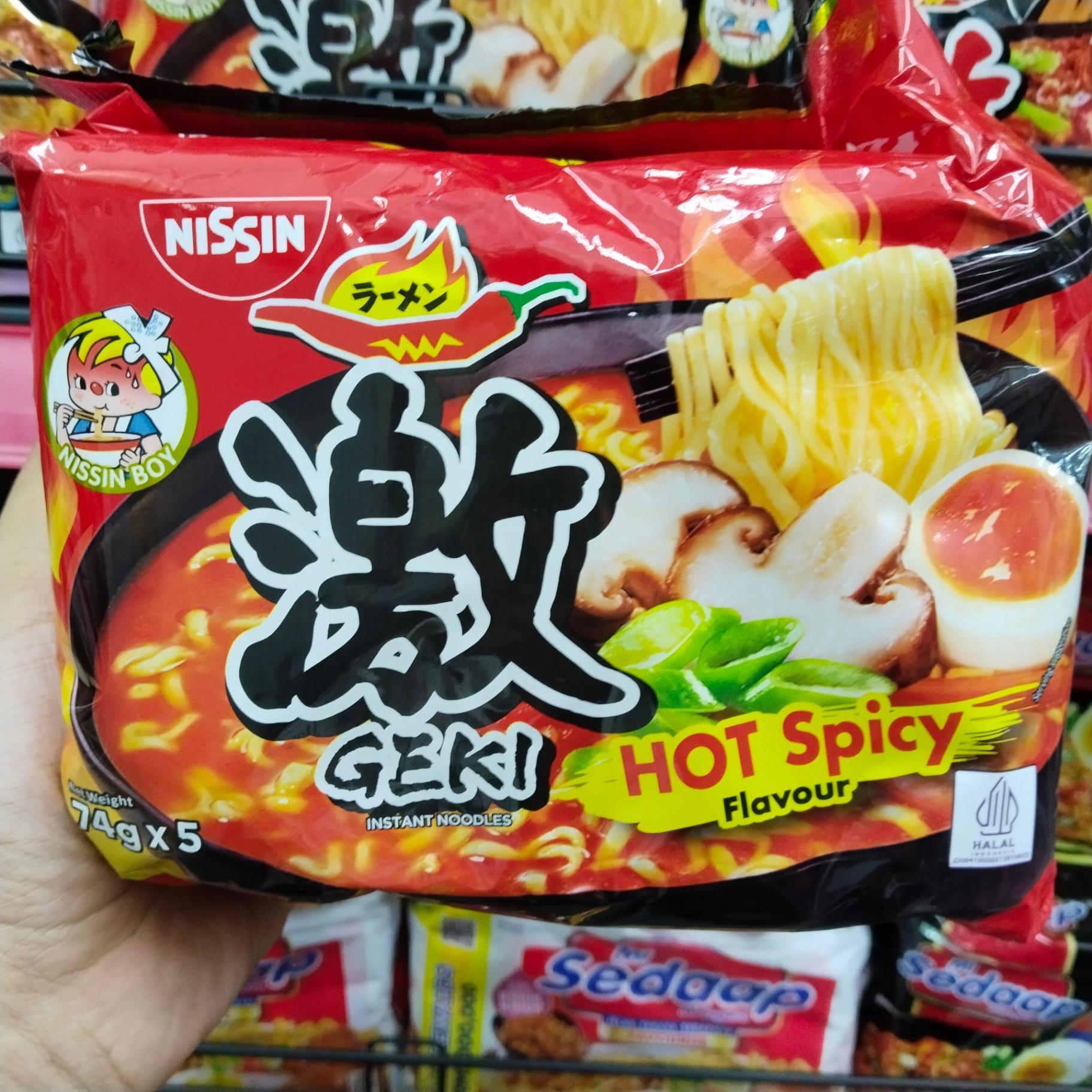 NISSIN GEKI 81G*5-HOT SPICY