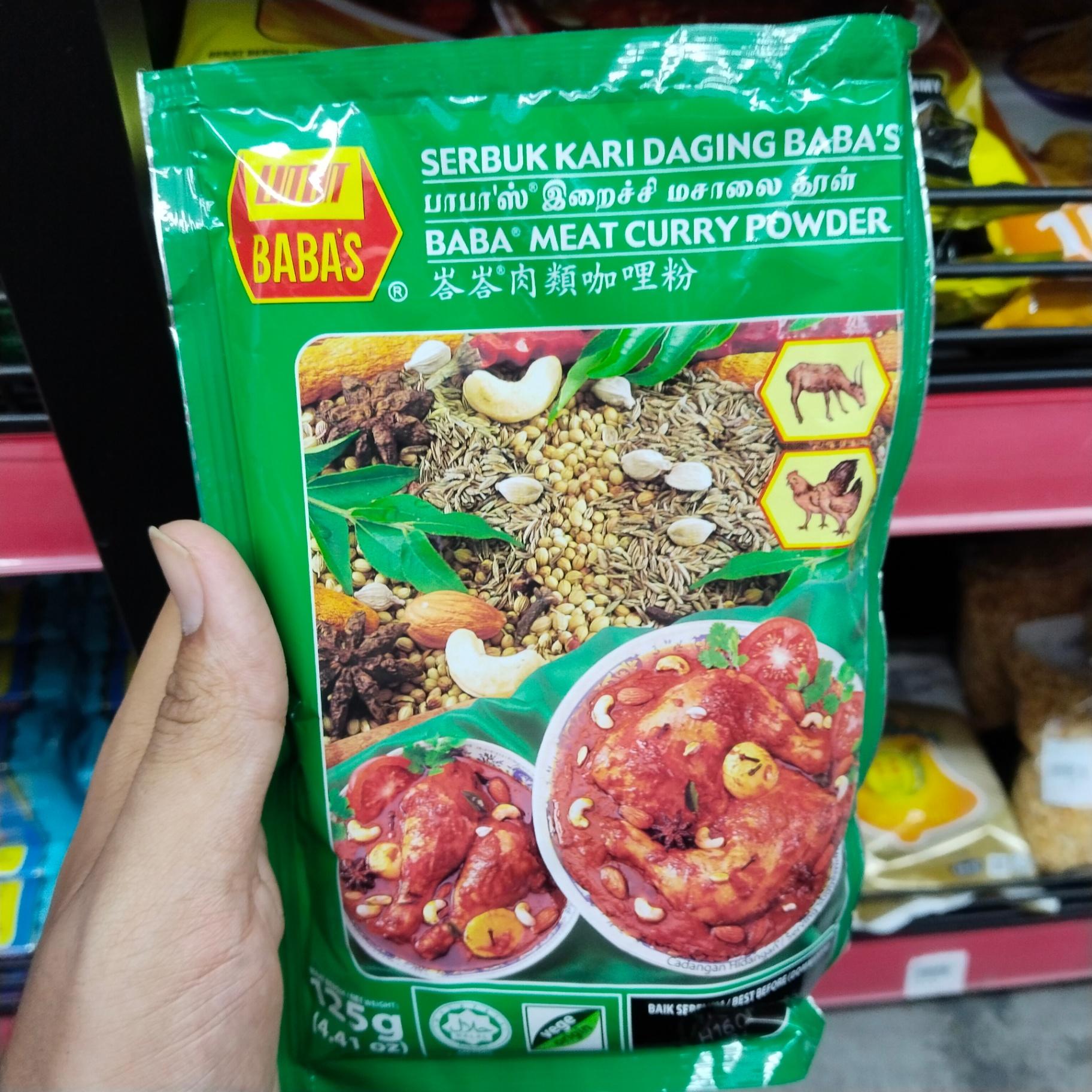 BABAS 125G-SERBUK KARI DAGING