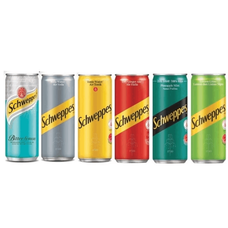 Schweppes Mixers (320ml) Soda Water / Tonic Water / Lemon Lime / Bitter Lemon (320ml)