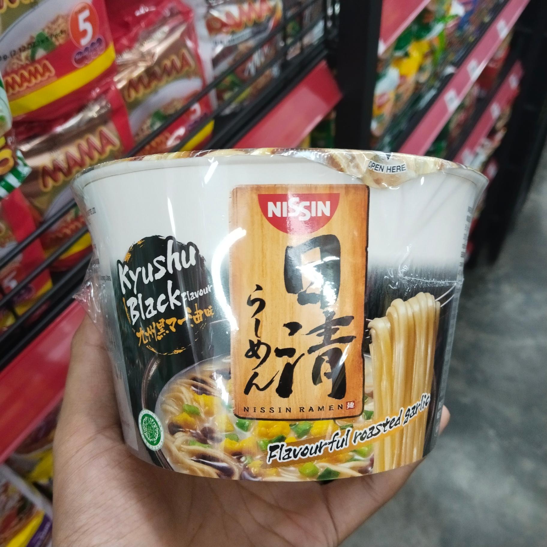 NISSIN FLAVOUR BOWL 110G-KYUSHU BLACK