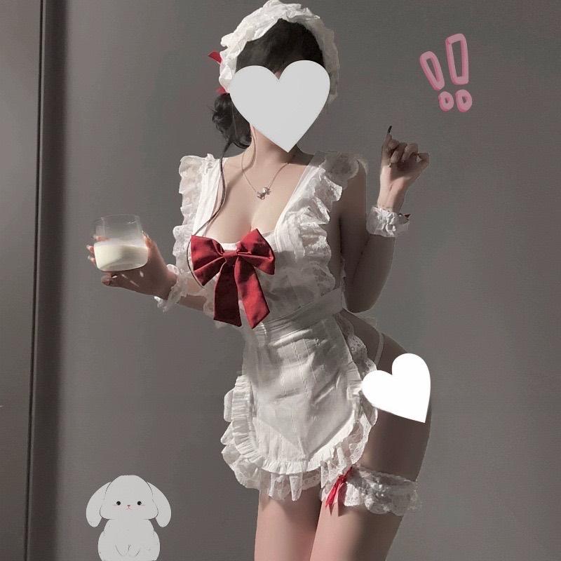 【Sweetnight 守护甜心】日系纯欲少女荷叶边围裙