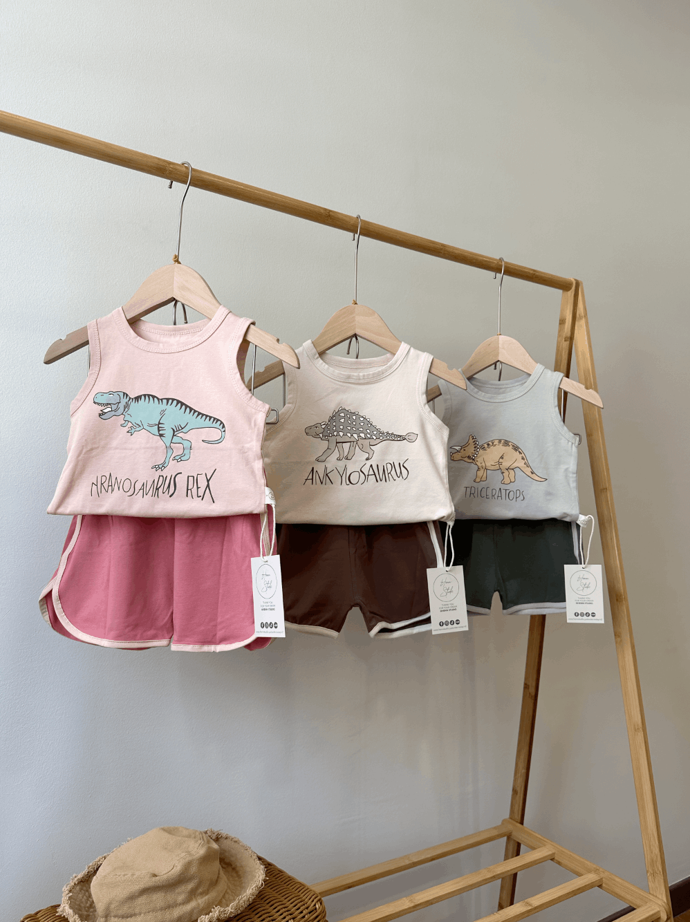 Dinosaurs Singlet Two-Piece Set