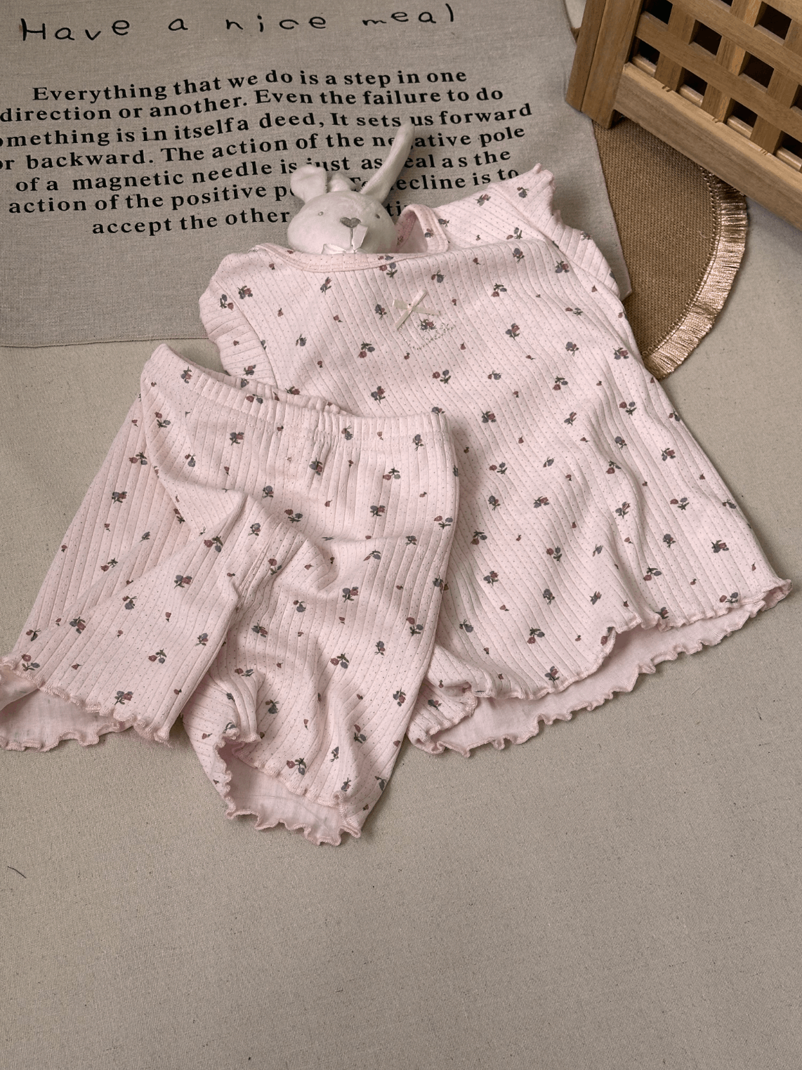 Pink Flower 2pcs set