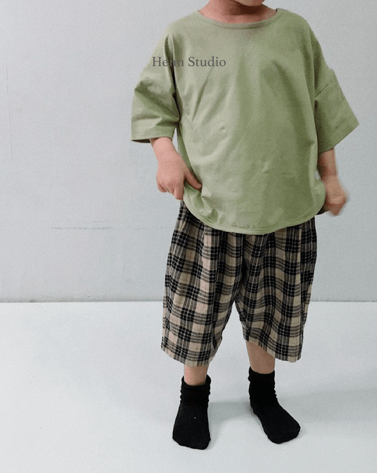 Linen Checkered Shorts