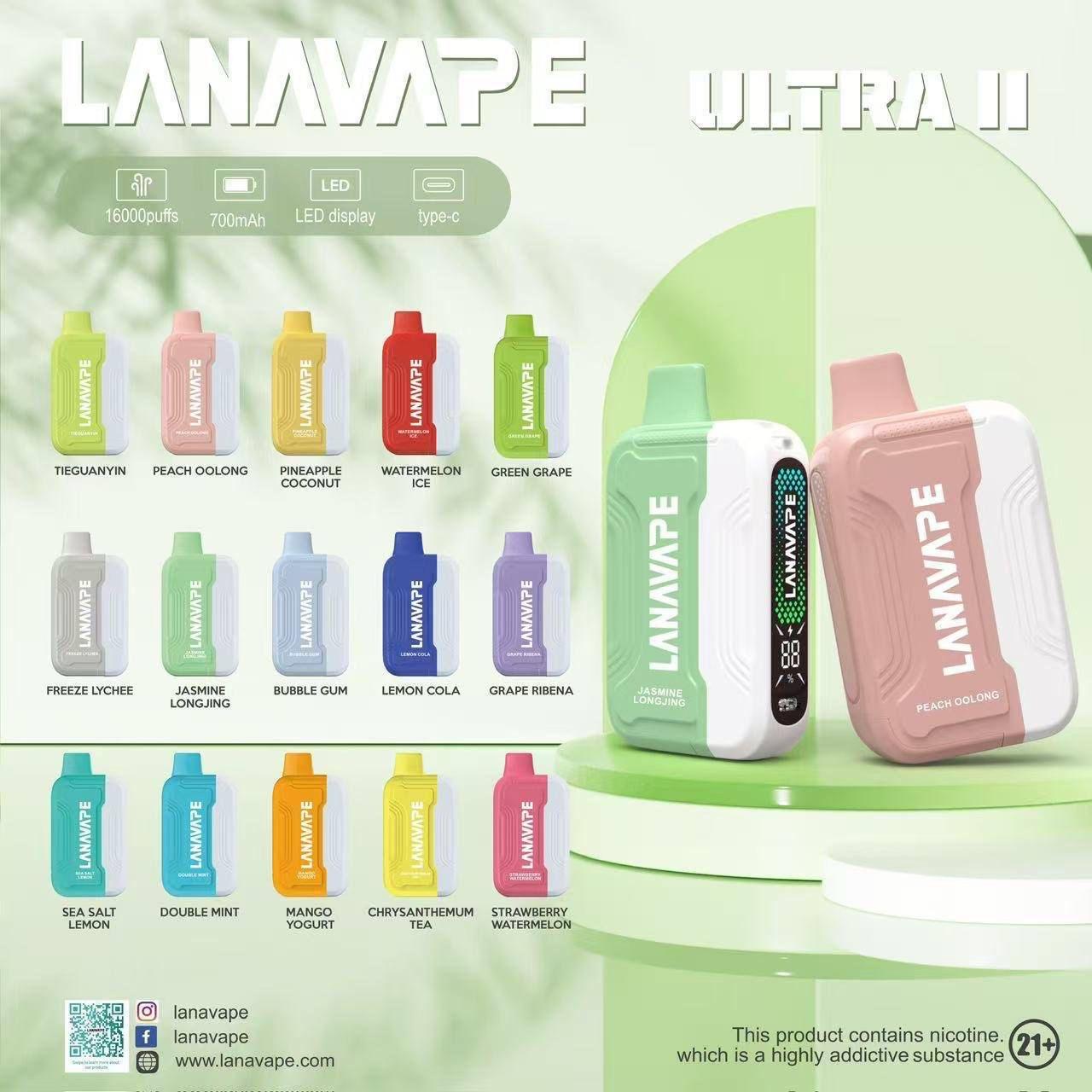 LANA ULTRA II 16000PUFF CATRIDGE ONLY