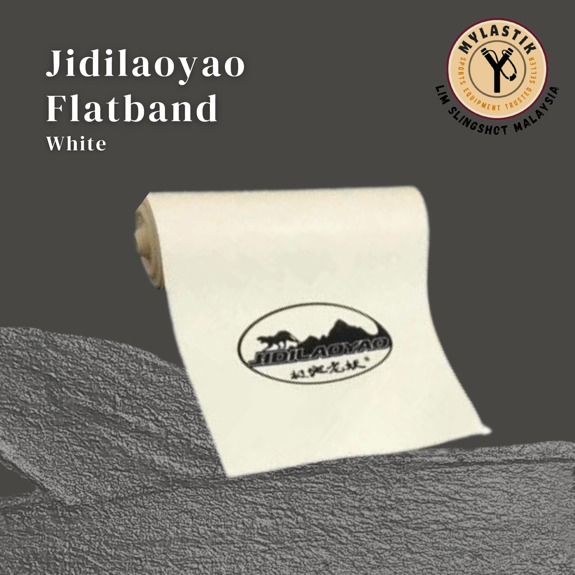 JIDILAOYAO White Slingshot Flatband 1 roll 2 meter 200x15cm