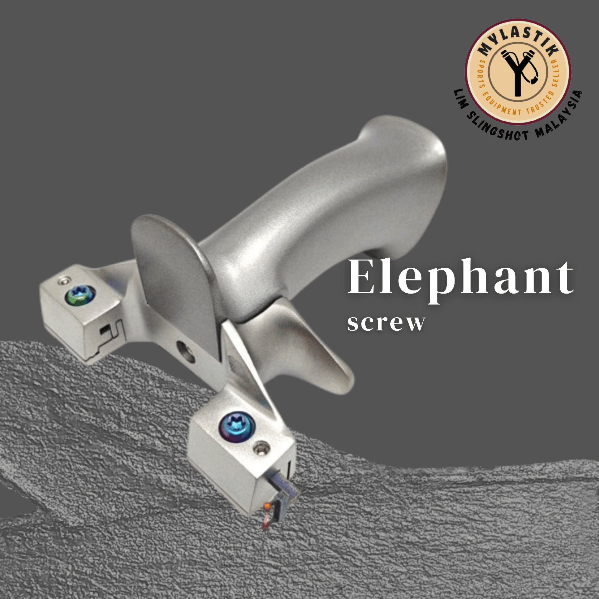Elephant Screw Stainless Steel Alloy Slingshot 8422MM 9025MM