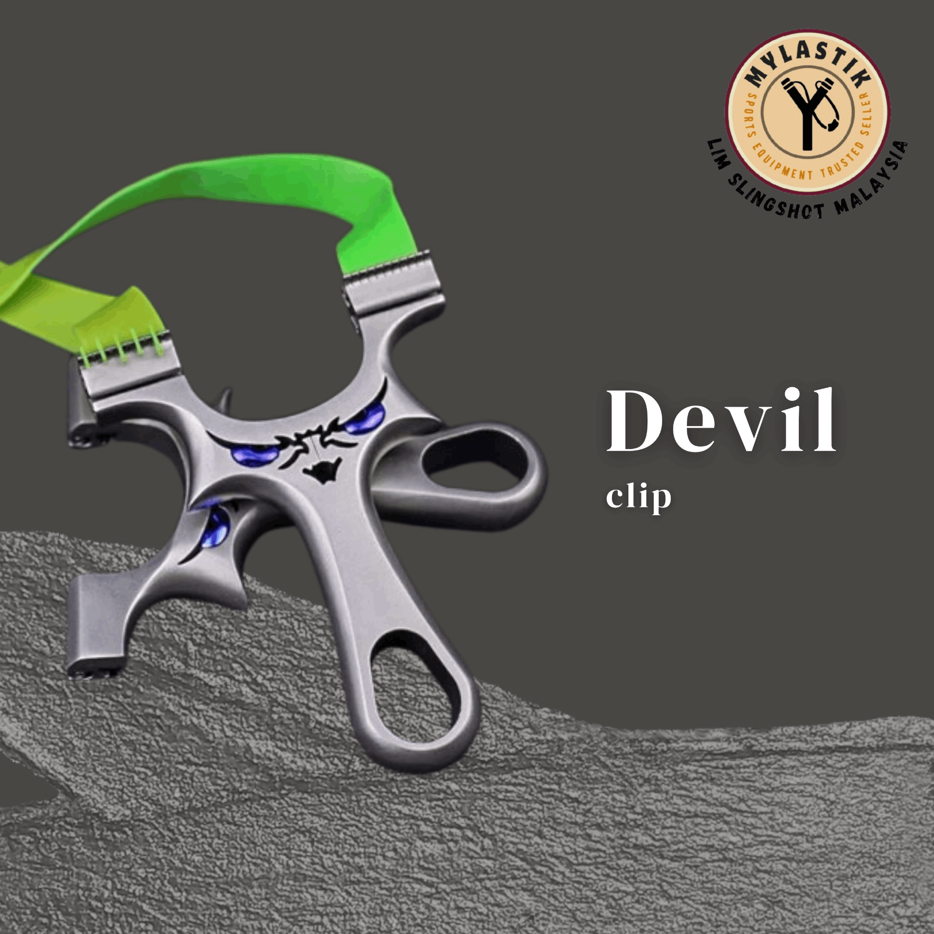 Little Devil Clip Full Stainless Steel Slingshot 8422MM 9025MM