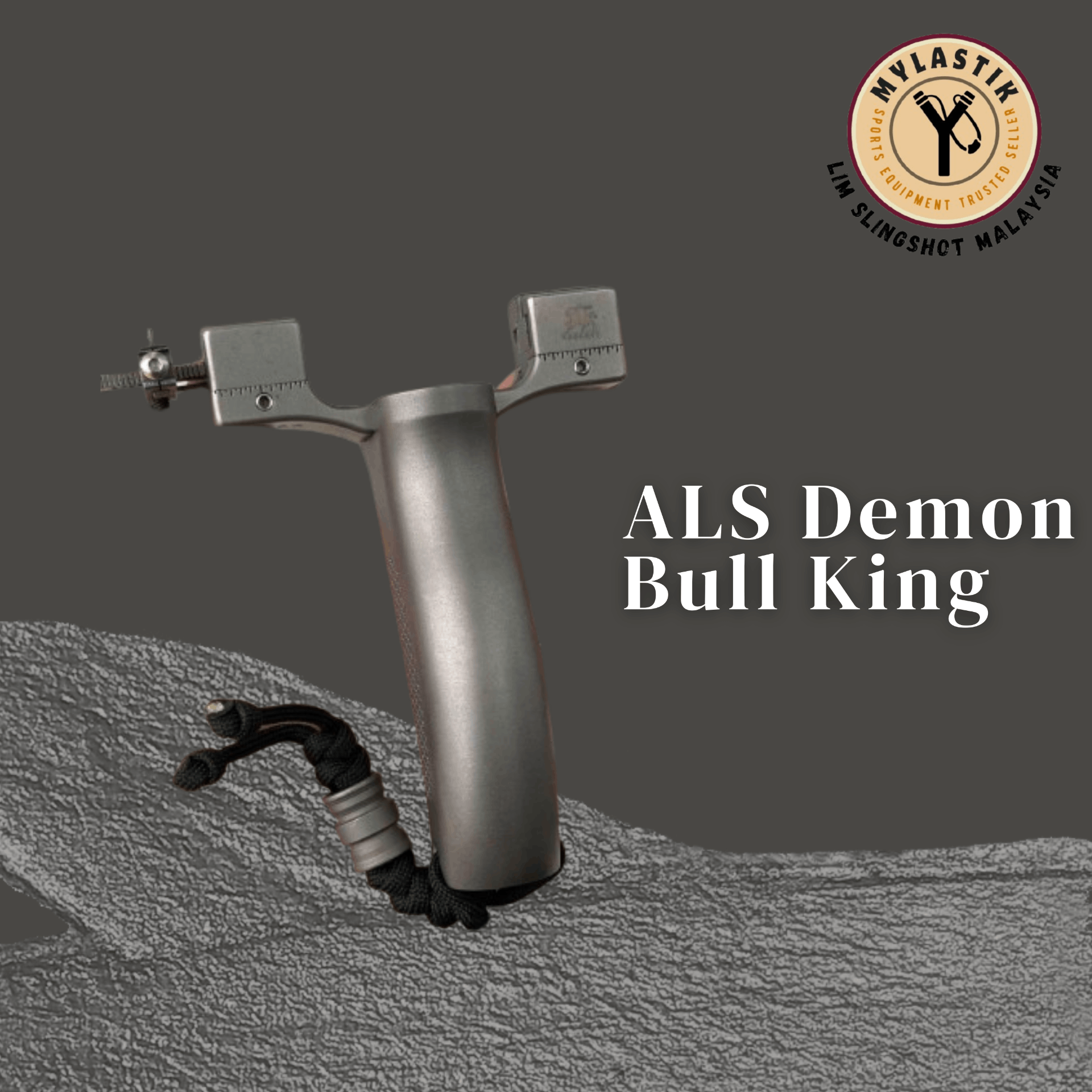 (RARE) Limited Edition ALS Demon Bull King Full Titanium Slingshot (No Siri : 18)