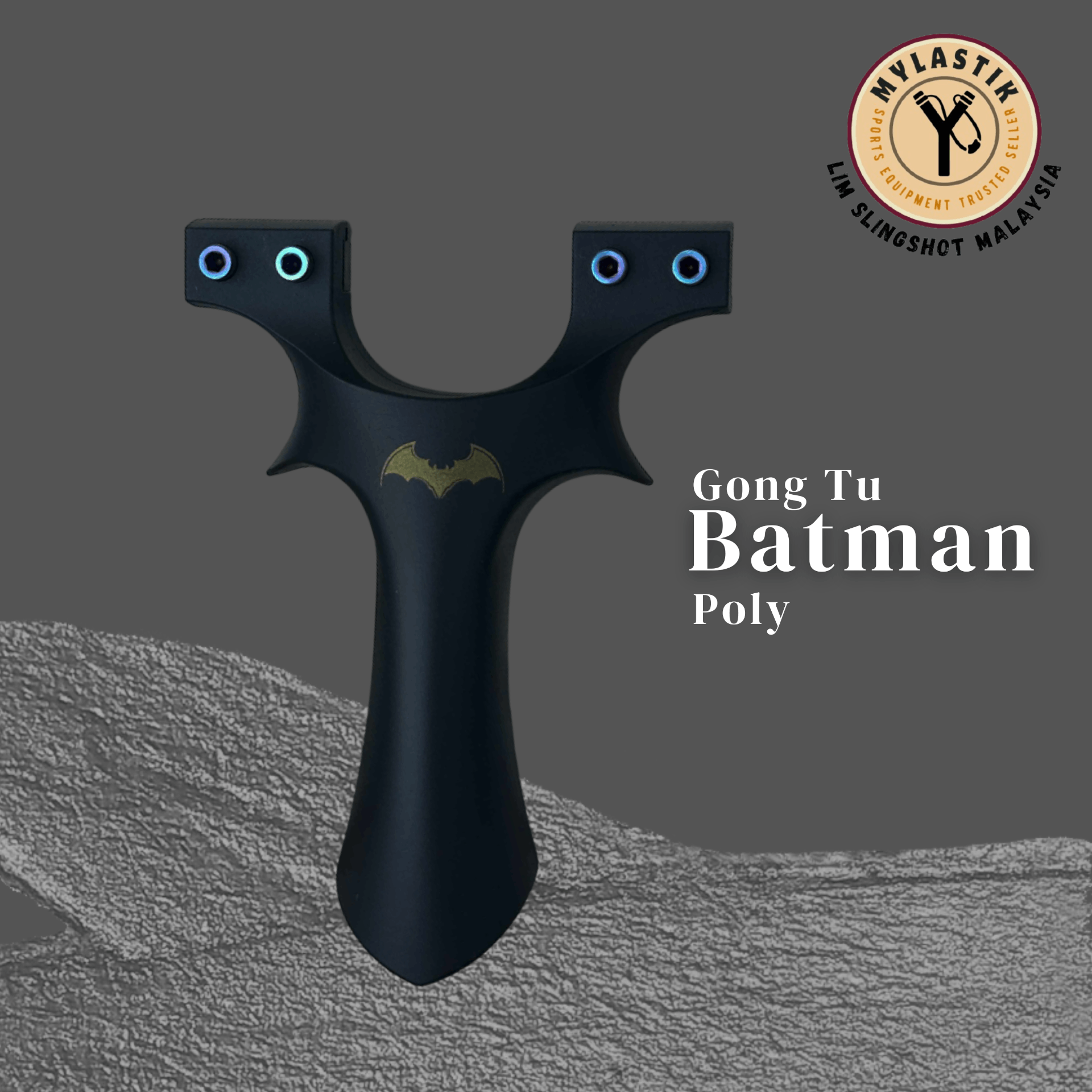 Gong Tu Black Batman Polycarbonate Slingshot 9025MM