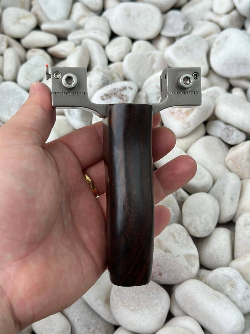 (Fork+Aiming Saja)Demon Bull Adjustable Titanium Head Wood Handle 8620MM