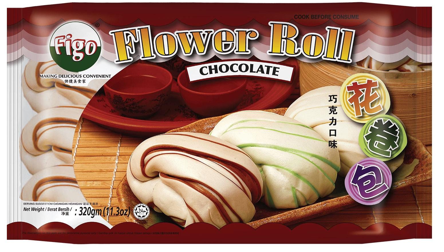 FIGO FLOWER ROLL CHOC 8'S 320G