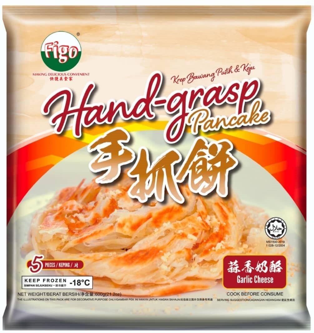 FIGO HAND GRASP PANCAKE-GARLIC CHEESE-5PCS-600G***